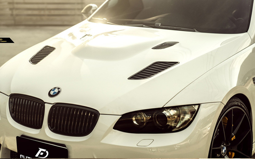 BMW E92 E93 前期車 専用 ドーム式 ボンネット パフォーマンス Mエンジンフード 隆起 M3ルック - Future Design  Drycarbon parts